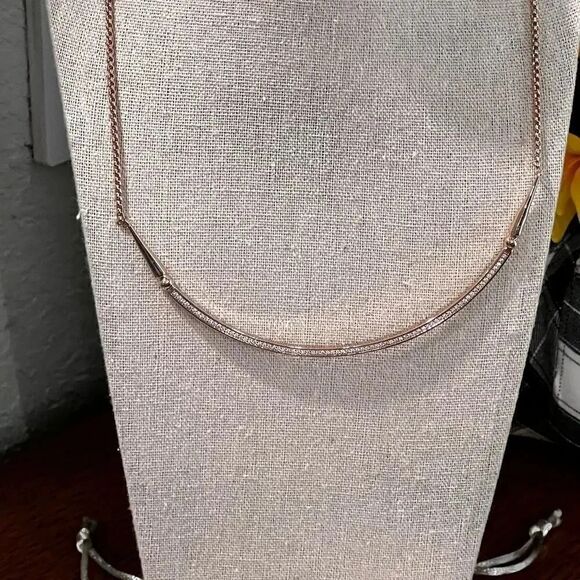 NWT Kendra ScottĀ Scottie Hi Low Adjustable Rose GoldāScottieāNecklaceā#KSNK - Picture 3 of 10